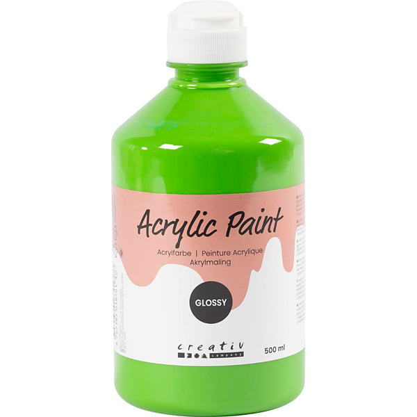 Akrylmaling Blank, lys grøn, 500 ml/ 1 fl.
