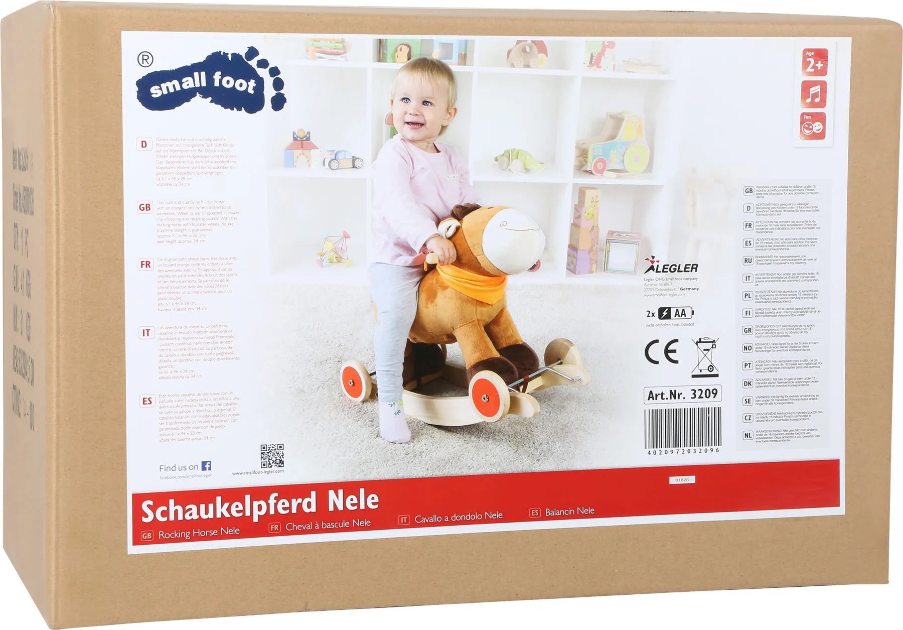 Small Foot Gyngehest Træ – Nele – Leg - Fysisk udfoldelse - Kæp- og gyngeheste