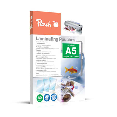 Peach Laminerings poser A5 (148 x 210 mm) Blank