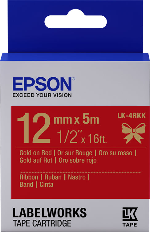 Epson LabelWorks LK-4RKK Båndtape (1,2 cm x 5 m) 1rulle(r)
