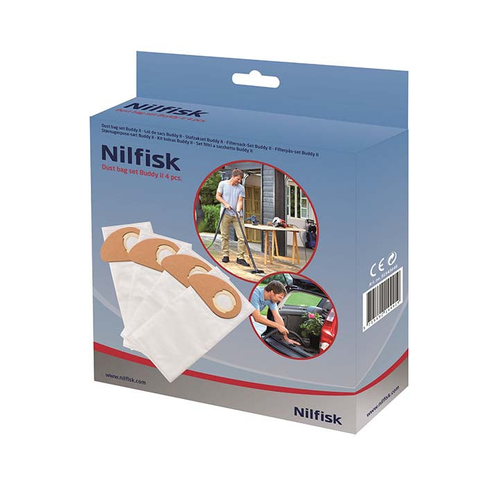 Støvsugerposer til Buddy LL (4 stk) - Nilfisk