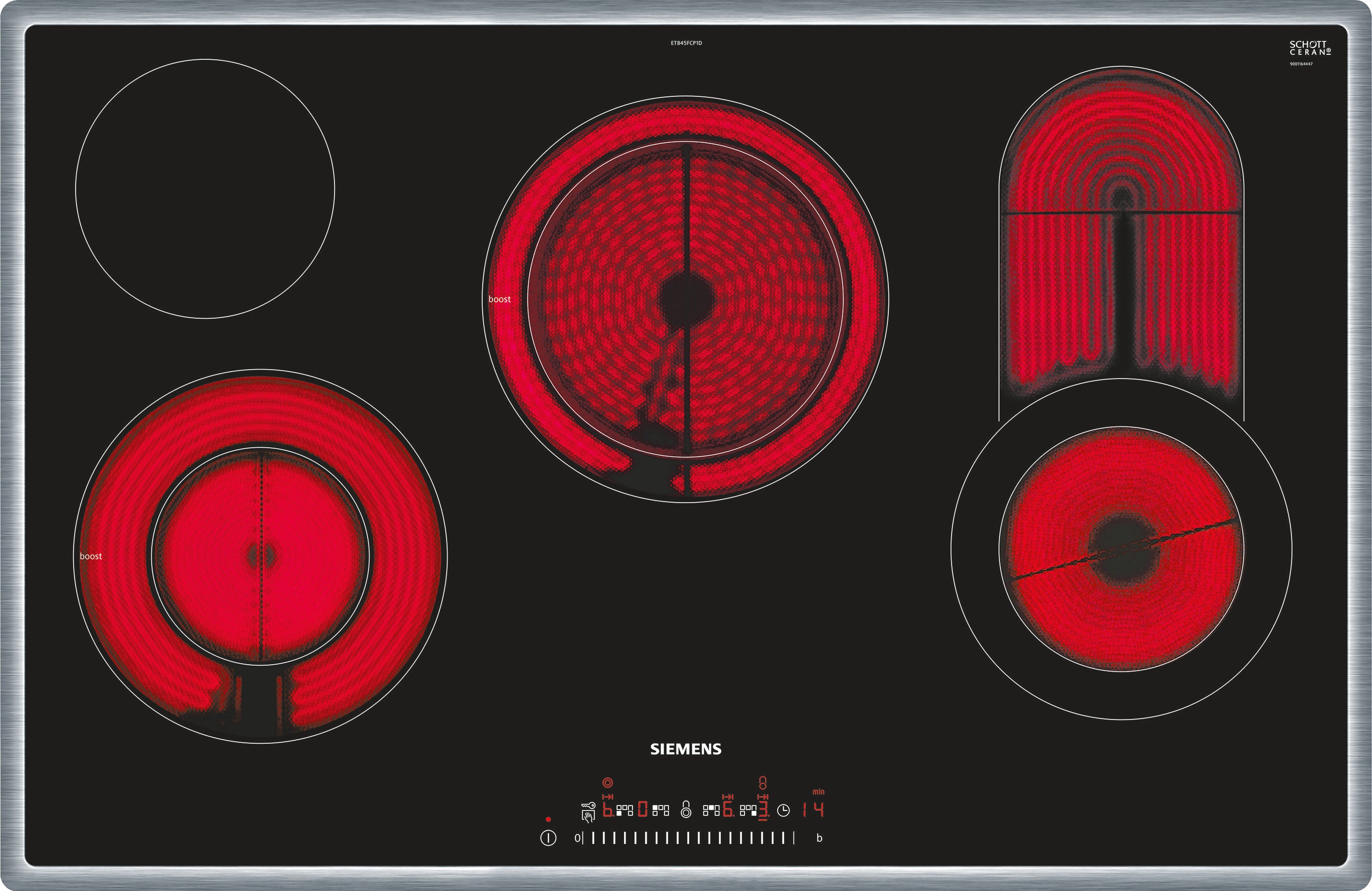 Siemens iQ300 ET845FCP1D Keramisk kogeplade