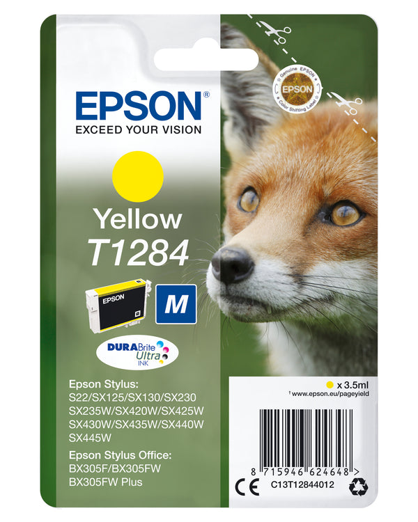 Epson T1284 Gul Blæk C13T12844022