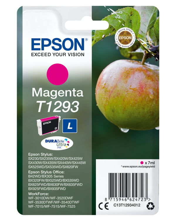 Epson T1293 Magenta Blæk C13T12934012