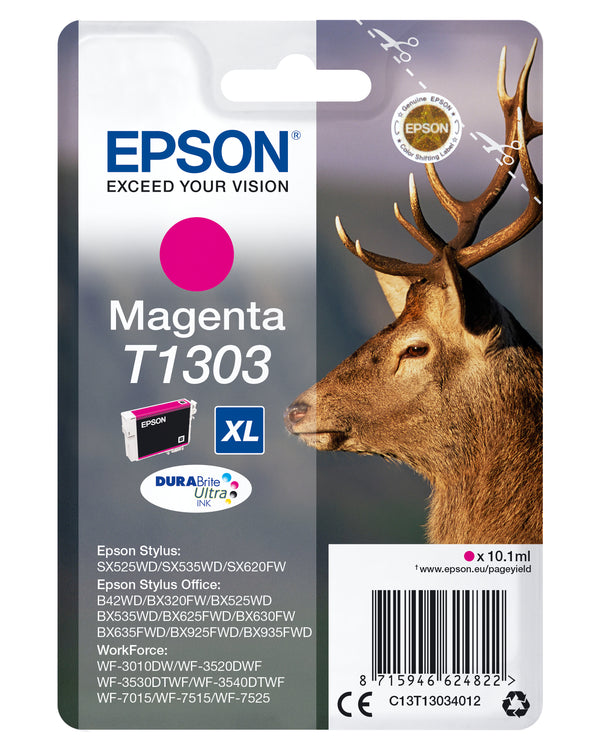 Epson T1303 Magenta 600 sider Blæk C13T13034012