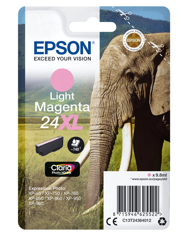 Epson 24XL Lys magenta Blæk C13T24364022