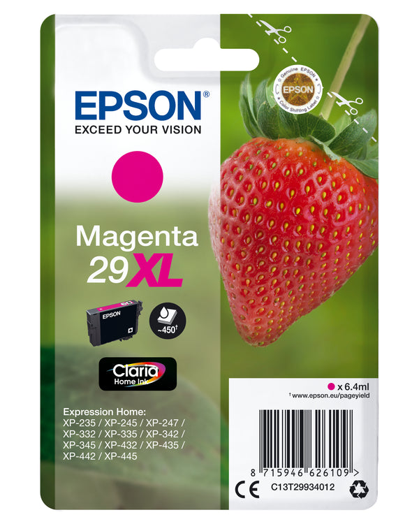 Epson 29XL Magenta 450 sider Blæk C13T29934012