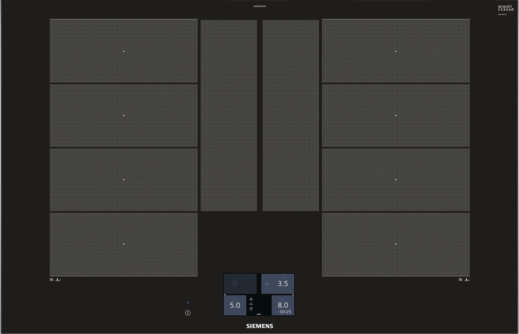 Siemens iQ700 EX875KYW1E Induktions kogeplade