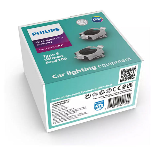 Adapterringe til Philips LED HL H7 (RCE) 2 stk - Philips