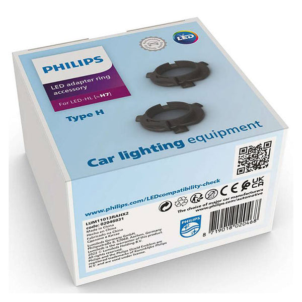 Philips LED Universal Adapter Ringe TYPE H7 RAH - Sæt