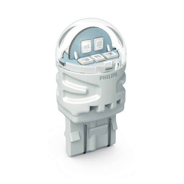 LED W21/5W 12V til bremse/baglys, 2 stk - Philips Ultinon Pro3100, W3x16q - Philips