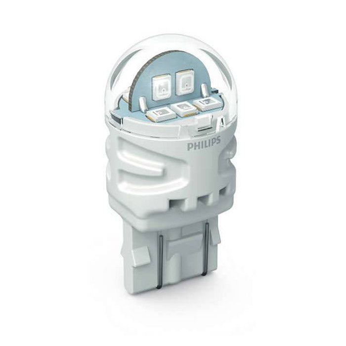 LED W21/5W 12V til bremse/baglys, 2 stk - Philips Ultinon Pro3100, W3x16q - Philips