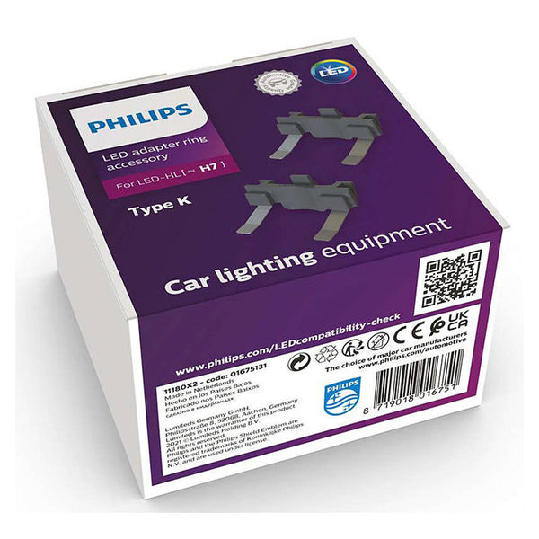 Adapterring til Philips LED H7 universal montering TYPE K - Philips