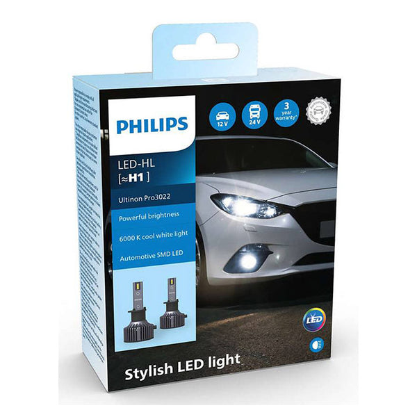 LED H1 forlygtepærer 12/24V Ultinon Pro3022 - Philips
