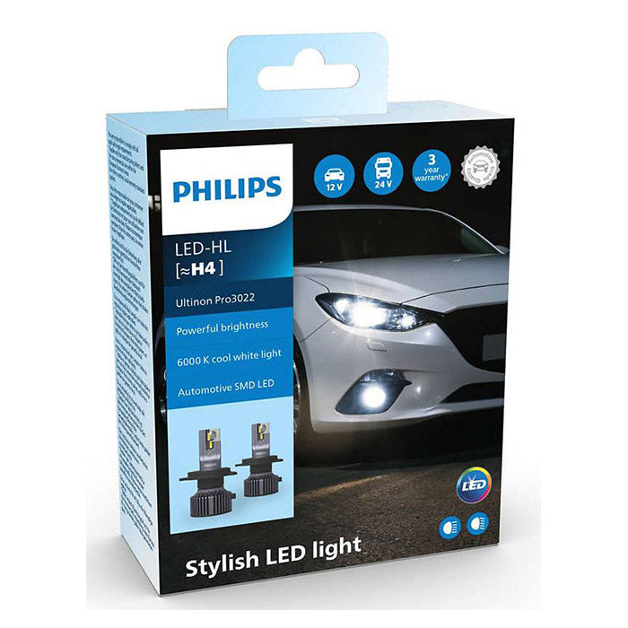 Philips Ultinon Pro3022 LED H4 12/24V - Sæt