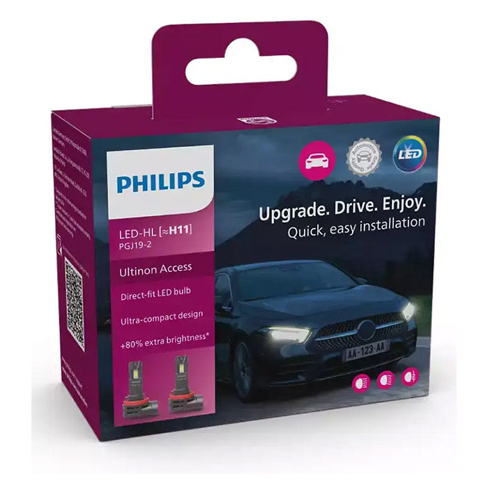 Philips Ultinon Retrofit LED H11 12V - Sæt