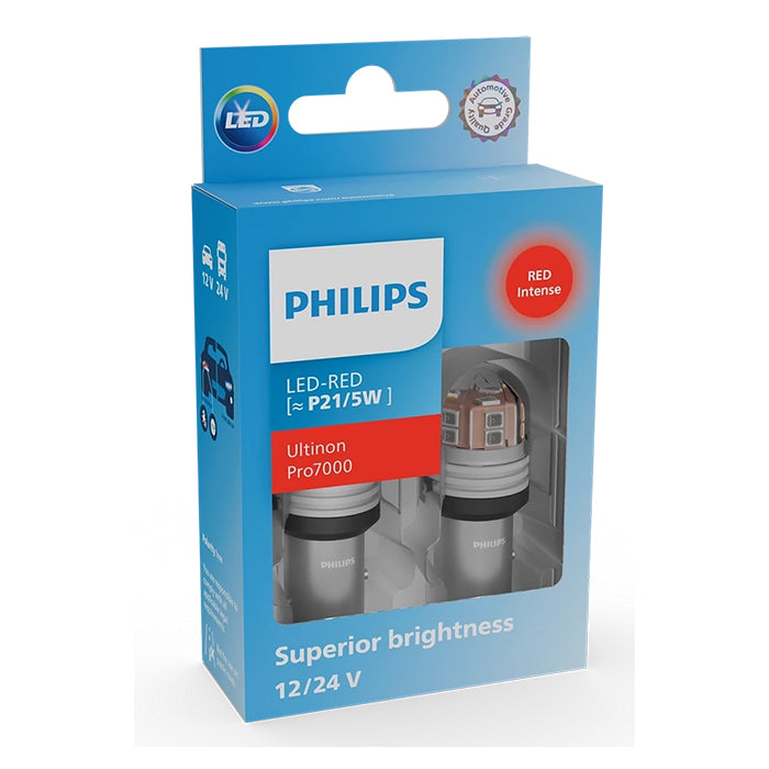 Ultinon Pro7000 Led P21/5W Rød 12V - philips