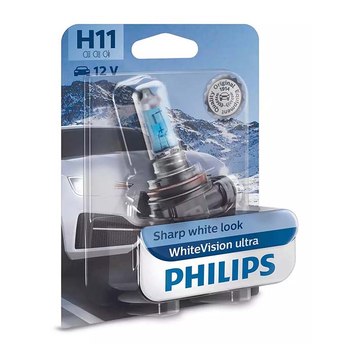 Philips WhiteVision Ultra H11 55W 12V - 1 stk.