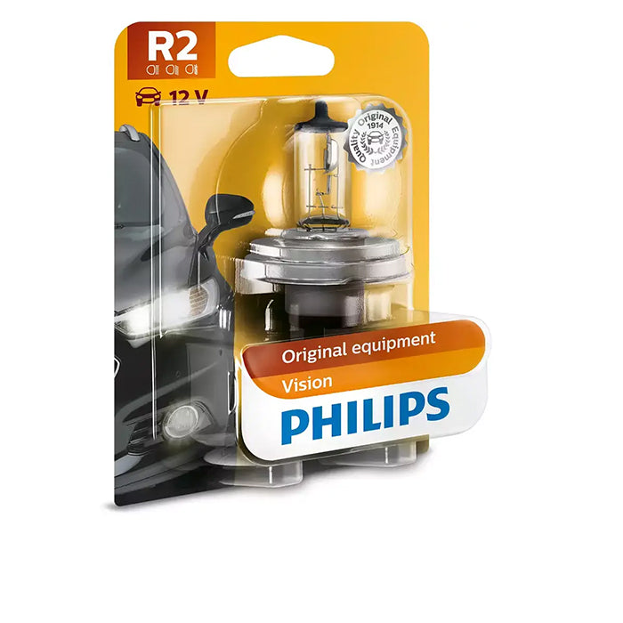 Halogenpære R2 45/40W 12V P45t-41 til fjern-/nærlys, 1 stk. - Philips