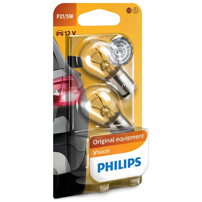 P21/5W 12V signalpære (BAY15d) - 21/5W sæt til blink/positionslys - Philips