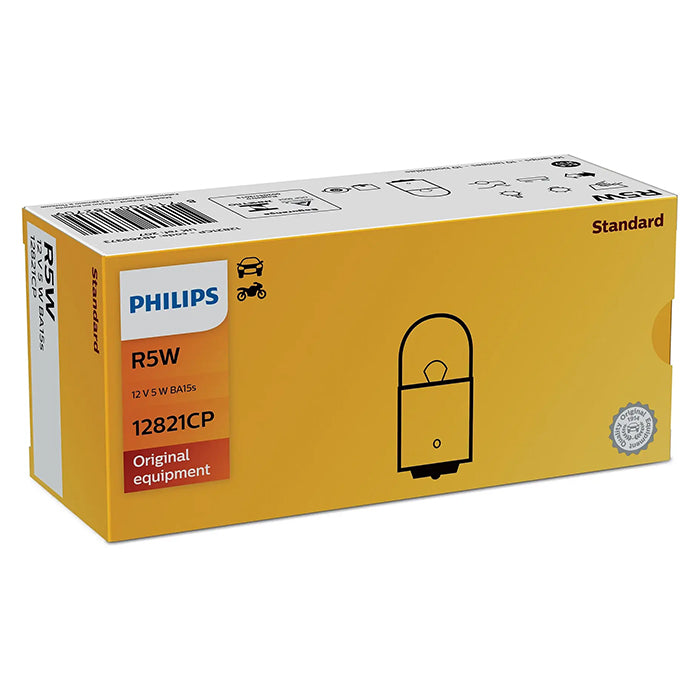 Signallyskilde R5W 12V BA15s 5W 50lm 10 stk - Philips