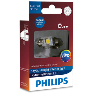 Philips X-tremeUltinon 6000K Pinol 38mm 24V - 1 stk.