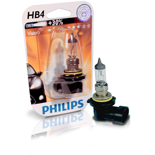 Halogenpære HB4 55W 12V til billys - Philips