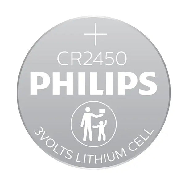 CR2450 3V knapcellebatteri til fjernbetjeninger og ure - Philips