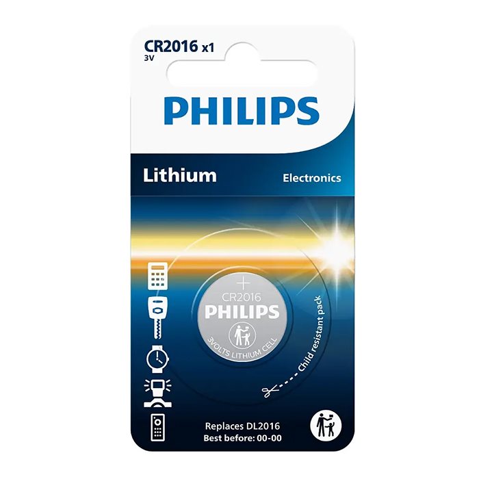 Knapcellebatterier pakke 70 stk (CR1616-CR2450) - Philips