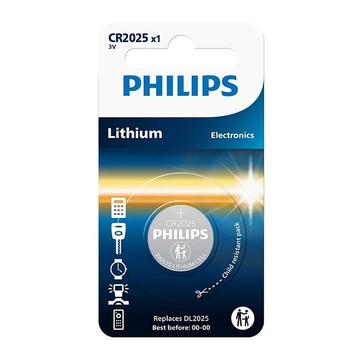 Knapcellebatterier pakke 70 stk (CR1616-CR2450) - Philips