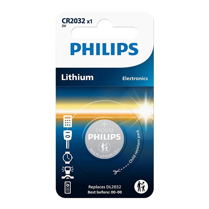 Knapcellebatterier pakke 70 stk (CR1616-CR2450) - Philips