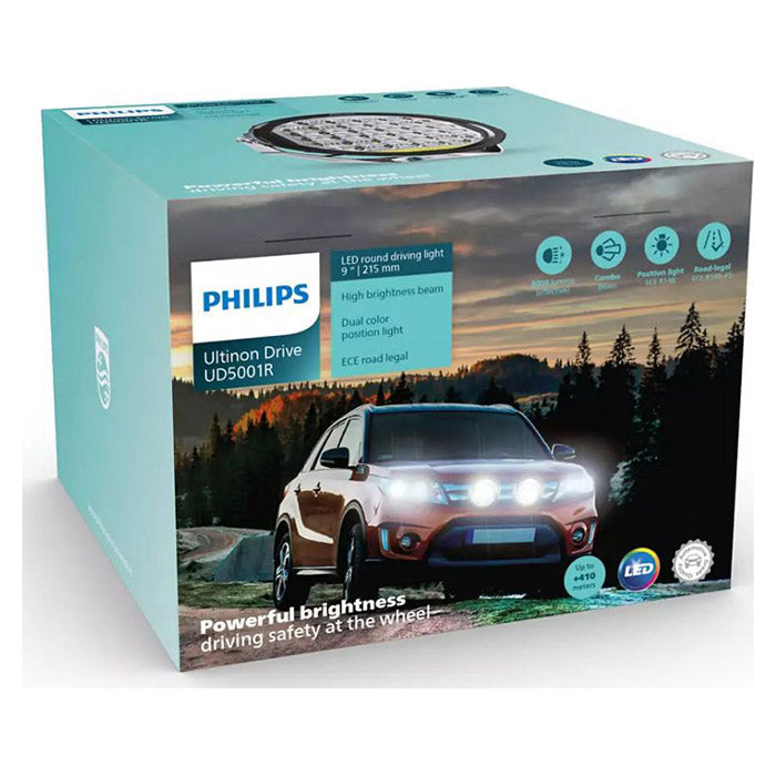 9 LED kørelys 8000 lm 6500K ECE R149 - Driving Beam, Philips
