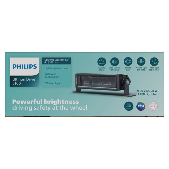 LED-lysbar 6 Combo Beam, kompakt off-road 2000 lm, ECE-godkendt - Philips