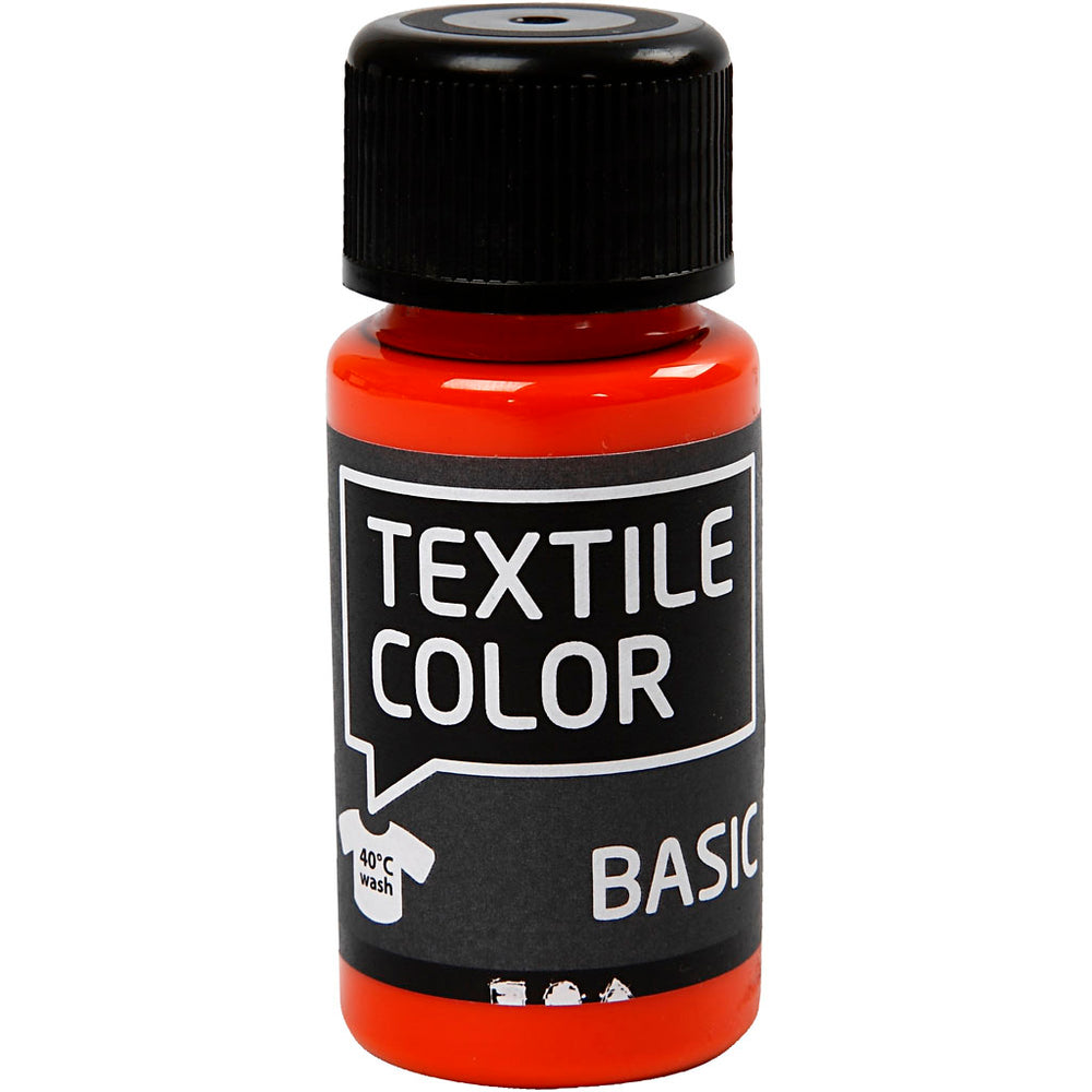 Tekstilmaling, orange, 50 ml/ 1 fl.