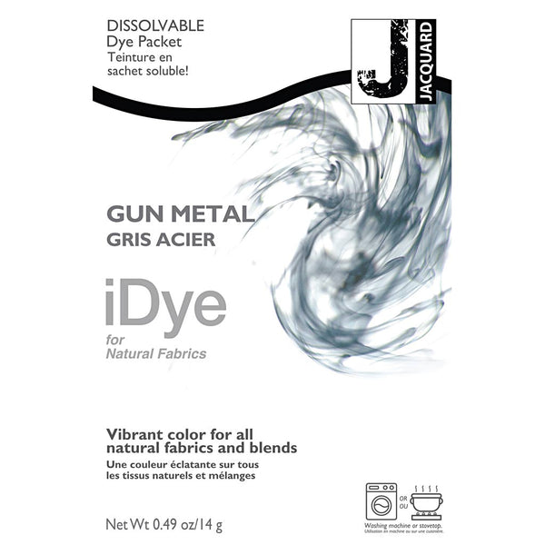 iDye Naturtekstiler, grå metal, 14 g/ 1 pk.
