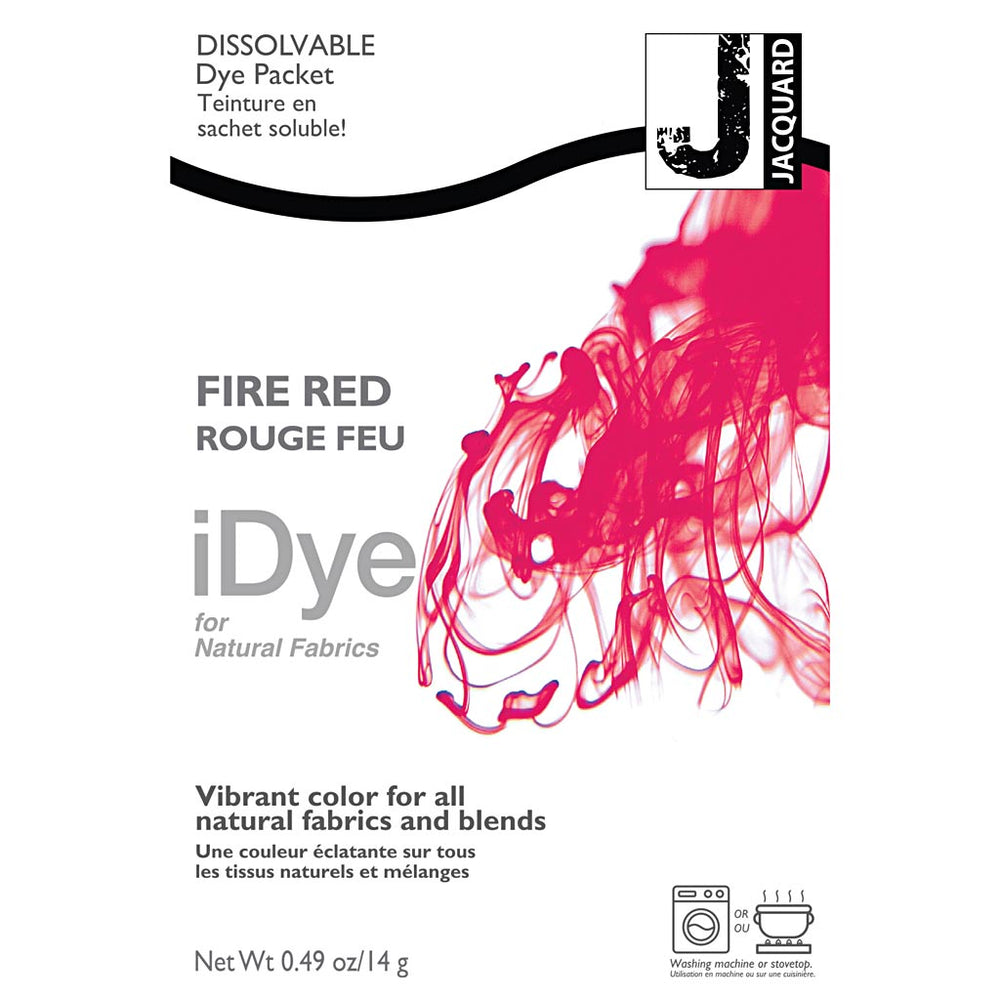 iDye Naturtekstiler, varm rød, 14 g/ 1 pk.