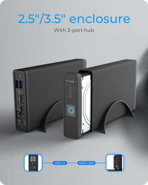 ICY BOX Ekstern Lagringspakning USB 3.2 (Gen 2) SATA 6Gb/s