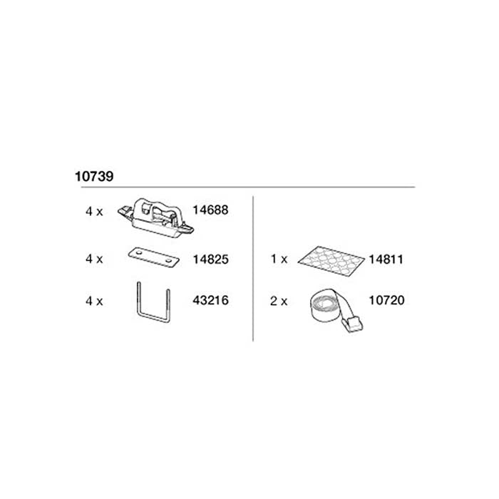 Monteringskit Easy Snap til tasker og udstyr - Thule