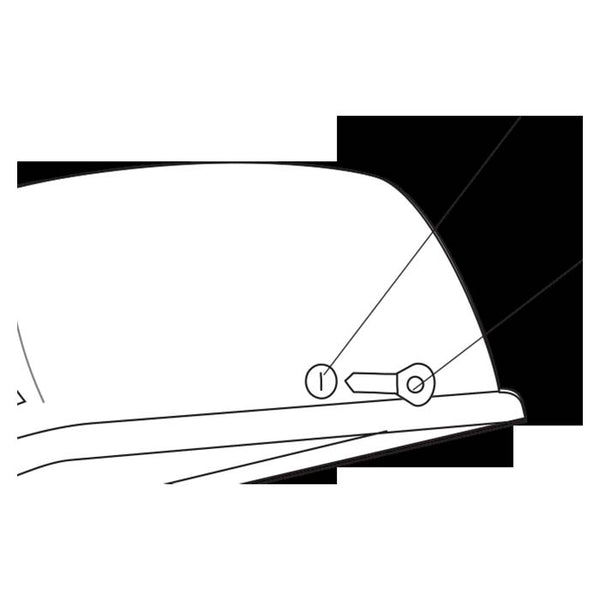 Rosette til Thule Ocean 80 tagboks - reservedele og monteringsdel, Thule