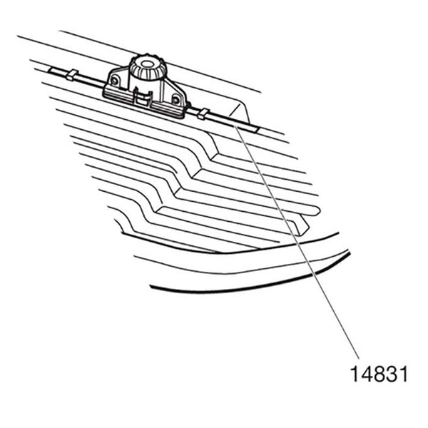 Gummiliste til Thule Pacific ny model - reservedel til tagboks, Thule