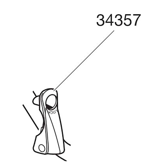 Spænde med låsehul til taske/rygsæk - Thule