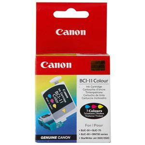 Canon BCI 11 Gul Cyan Magenta 100 sider Blækbeholder