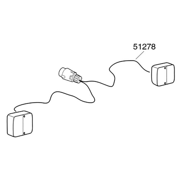 Lygtesæt og ledningssæt 949 - baglygte og forlygte, plug-and-play montering, Thule