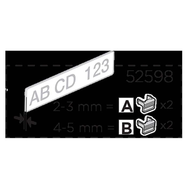 Nummerpladeclips 4 stk (2 størrelser) - Thule