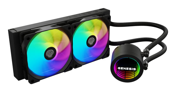 GENESIS NLG-2319 Computerkølesystem Computerkabinet Væskekølingssæt Sort