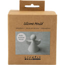 Silikoneform, Engel, H: 9,5 cm, B: 7 cm, mat transparent, 1 stk./ 1 pk.