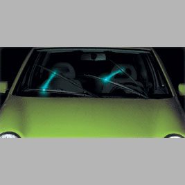 Blåt justerbart stylinglys til vinduesviskere, sæt 2 stk. - avant