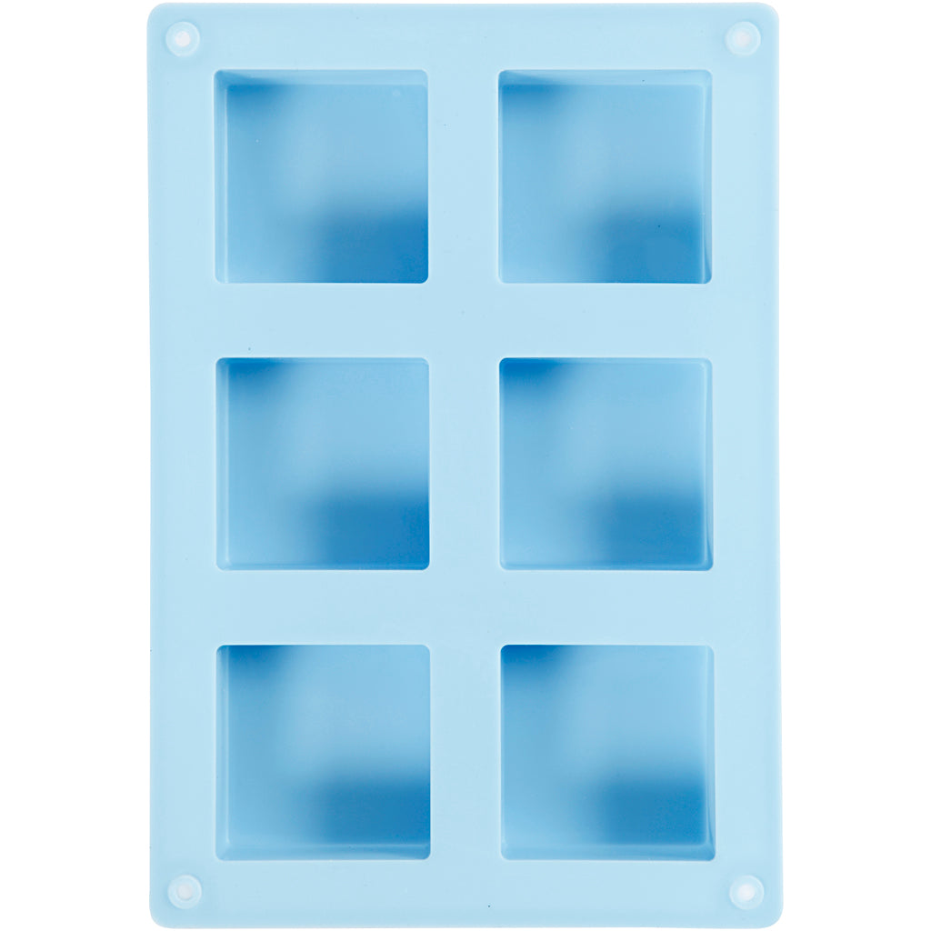 Silikoneform, H: 2,5 cm, L: 5 cm, B: 5 cm, 60 ml, 1 stk.