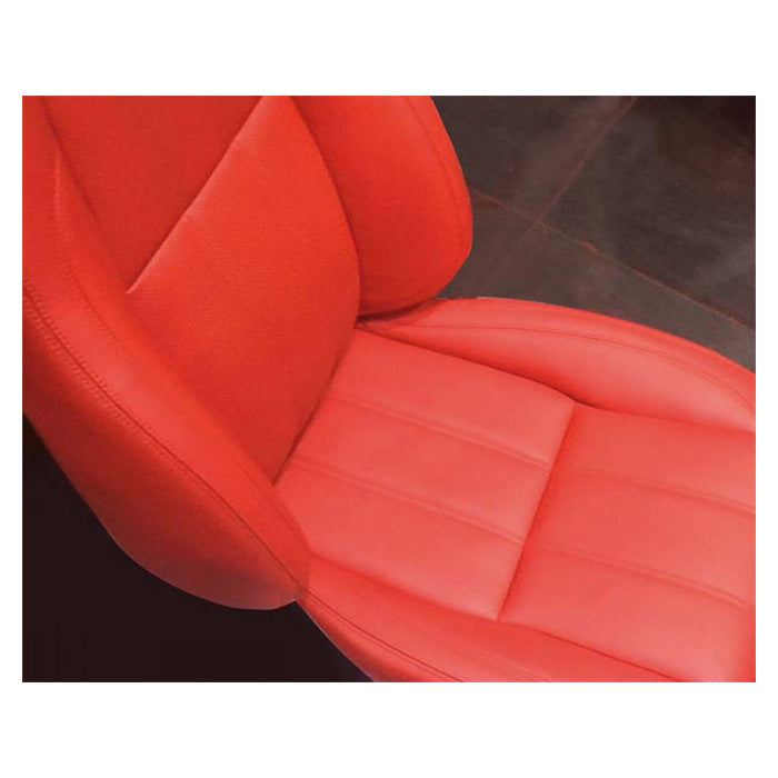 Interiørspray rød 400 ml - holdbar elastisk dækning til plast & læder, Foliatec