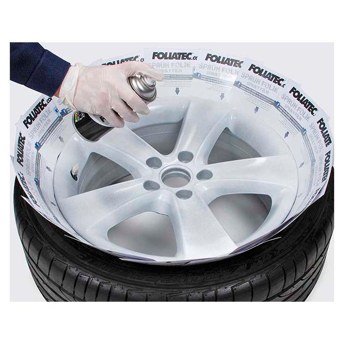 Sprayfolie neonrød 2x400 ml + base 2x400 ml - Fleksibel, aftagelig dækning, Foliatec